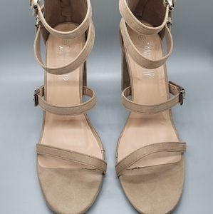 SUEDE STRAPPY SANDAL  SIZE 11